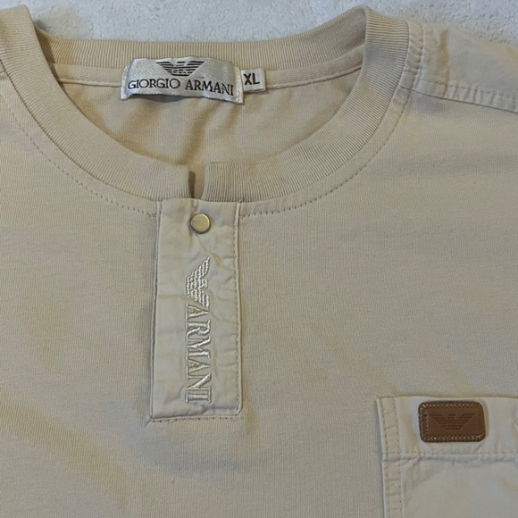 Beige   Giorgio Armani   XL short sleeve T-shirt - Picture 7 of 9